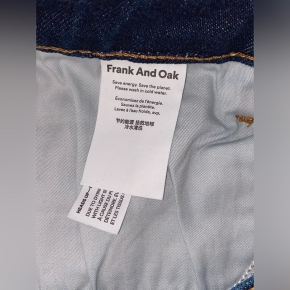 Women’s FRANK&OAK KIM Slim fit dark blue wash Jeans size 28 - Picture 11 of 16